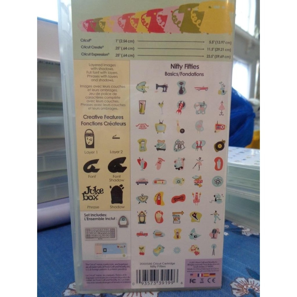 Cricut Die Cut Cartridge NIFTY FIFTIES Scrapbooking - Picture 2 of 2